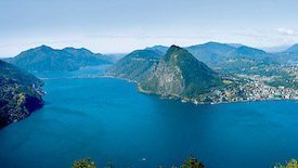 Casa con vista panoramica mozzafiato sul lago di Lugano