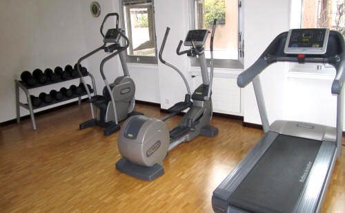 centro fitness degli appartamenti in affitto a Lugano nel residence La Residenza