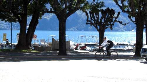 Dai nostri appartamenti e monolocali in affitto è possibile girare Lugano direttamente in bicicletta